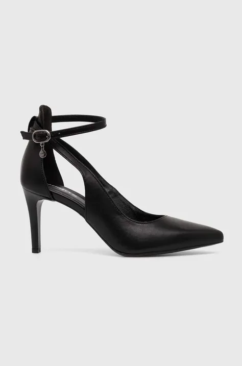 Шкіряні туфлі Wojas колір чорний 3501851