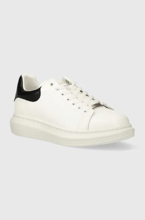 Kožené sneakers boty GOE bílá barva