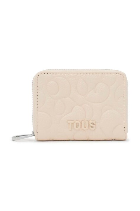 Tous portofel de piele femei, culoarea bej 2002025001