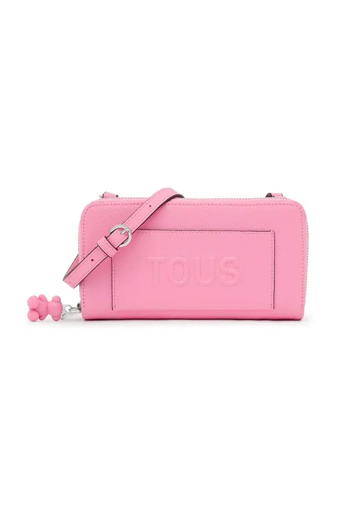 Tous portfel damski kolor różowy
