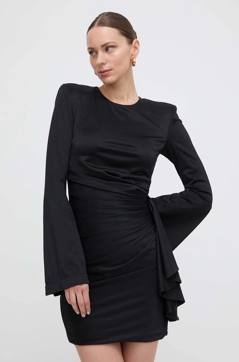 Silvian Heach rochie culoarea negru, mini, mulata