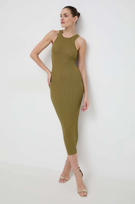 Silvian Heach rochie culoarea verde, maxi, mulata