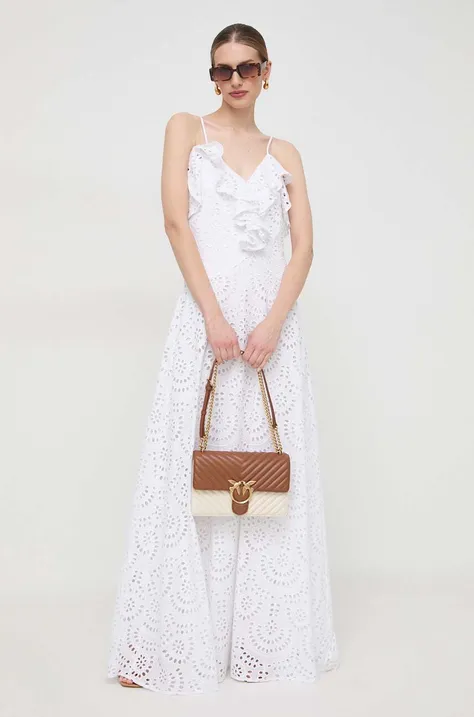 Φόρεμα Silvian Heach χρώμα: άσπρο