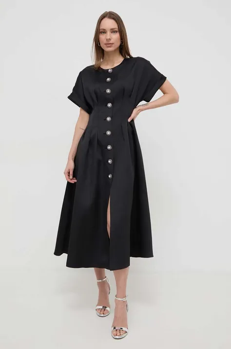 Φόρεμα Nissa χρώμα: μαύρο