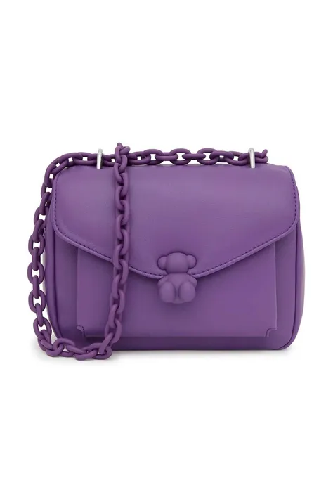 Usnjena torbica Tous vijolična barva