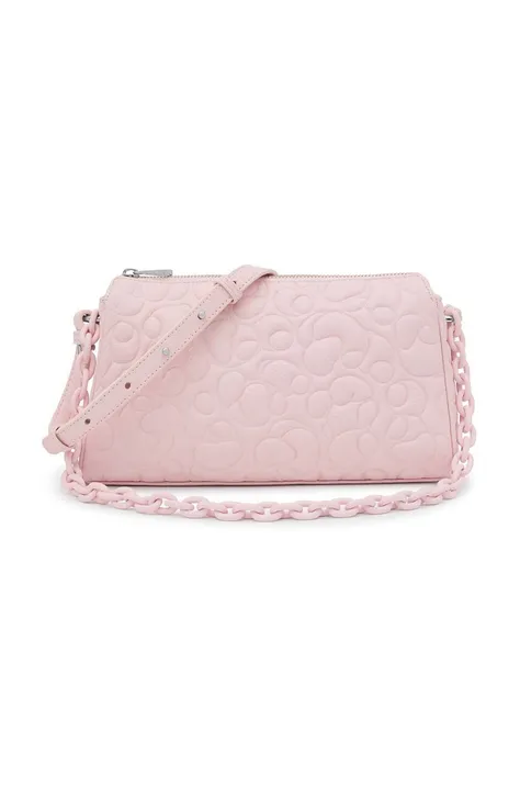 Кожаная сумочка Tous цвет розовый