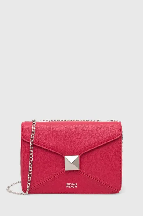 Τσάντα Silvian Heach χρώμα: ροζ