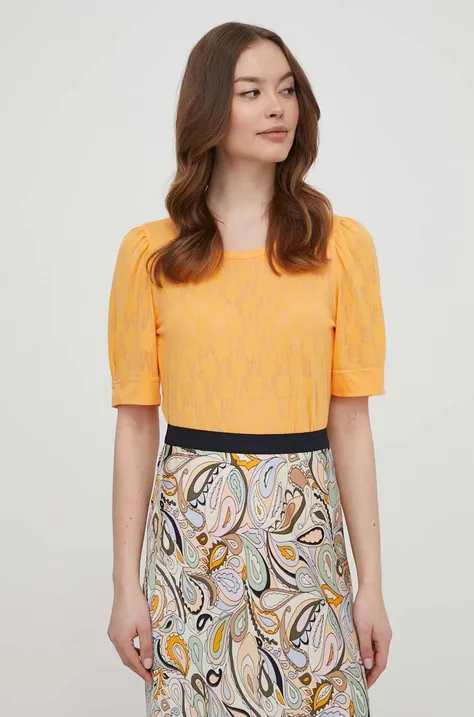 Kratka majica Mos Mosh ženski, oranžna barva