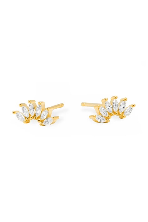 Ασημένια επιχρυσωμένα σκουλαρίκια ANIA KRUK GLAMOUR SMVKC1962Z