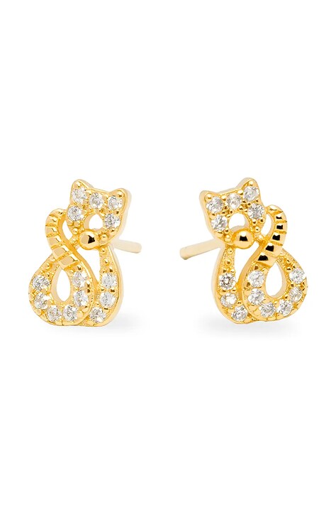 Pozlacené stříbrné náušnice ANIA KRUK MINI SMVKC2302Z