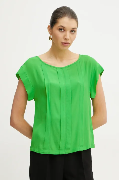 Silvian Heach bluza DACEBI femei, culoarea verde, neted, GPP25162BL