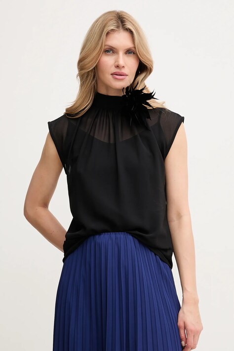 Silvian Heach camicetta MANGUE donna colore nero CVP25016BL