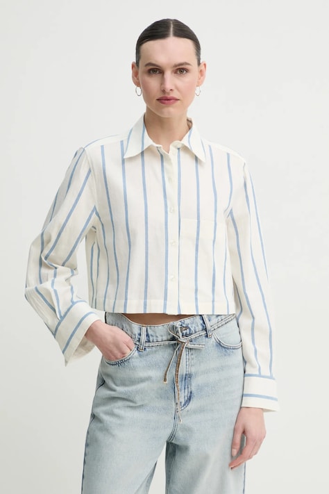 Day Birger et Mikkelsen camicia in cotone Issa donna colore beige  DAY65243695