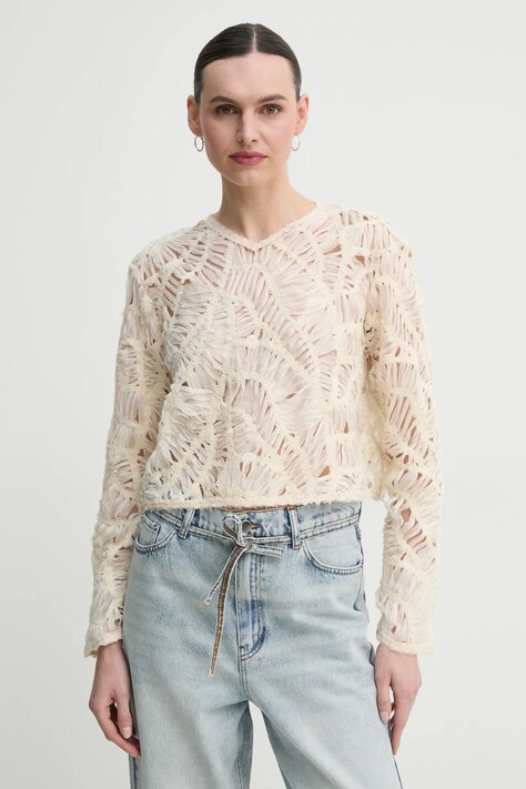 Day Birger et Mikkelsen bluza Reyne femei, culoarea bej, neted, DAY65243746