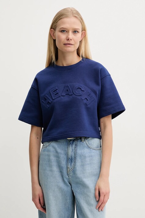 Silvian Heach tricou BRINGAM femei, culoarea albastru marin, GPP25118FE