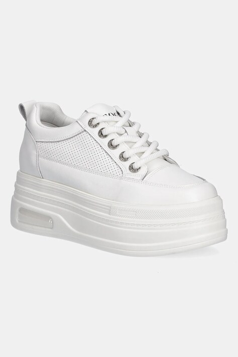 Kožené sneakers boty GOE bílá barva, RR2N4084