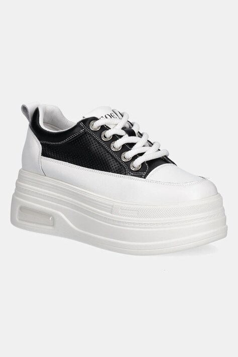 Kožené sneakers boty GOE černá barva, RR2N4085