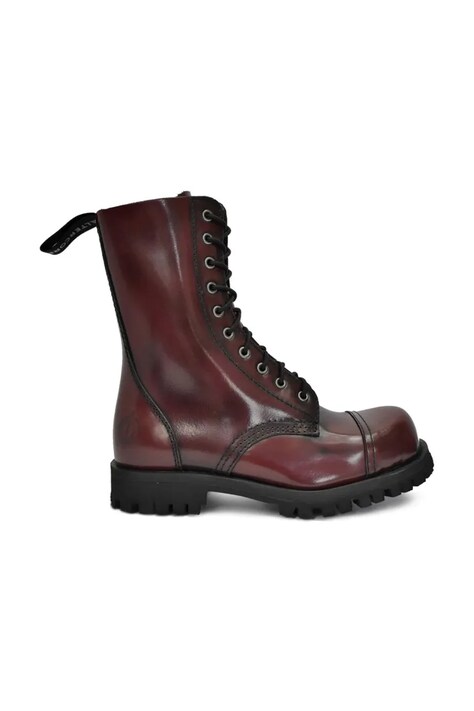 Кожаные полусапоги Altercore 551.Burgundy женские цвет бордовый на плоском ходу 551.Burgundy