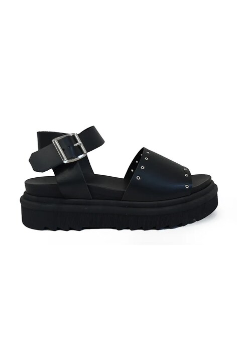 Altercore sandale Aura.black femei, culoarea negru, cu platforma, Aura.black