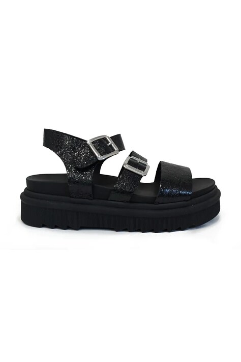 Altercore sandale Nirvana black femei, culoarea negru, cu platforma, Nirvana black