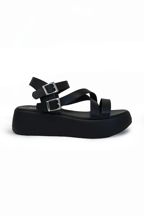 Altercore sandały Serena black damskie kolor czarny na platformie Serena black