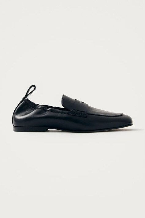 Alohas mocasini de piele Milada culoarea negru, cu toc plat, S100563-01