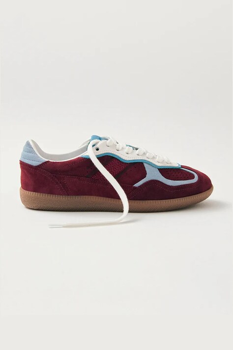 Alohas sneakers din piele întoarsă Tb.490 culoarea bordo, S100471-11