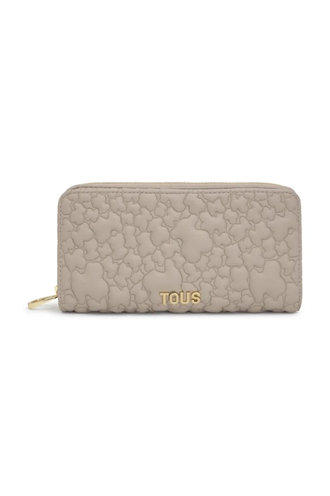 Tous portofel PUFFY BEAR femei, culoarea bej, 2002186343