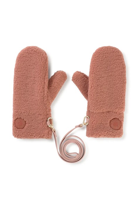 Tous mănuși TEXTIL femei, culoarea roz, 2002190313