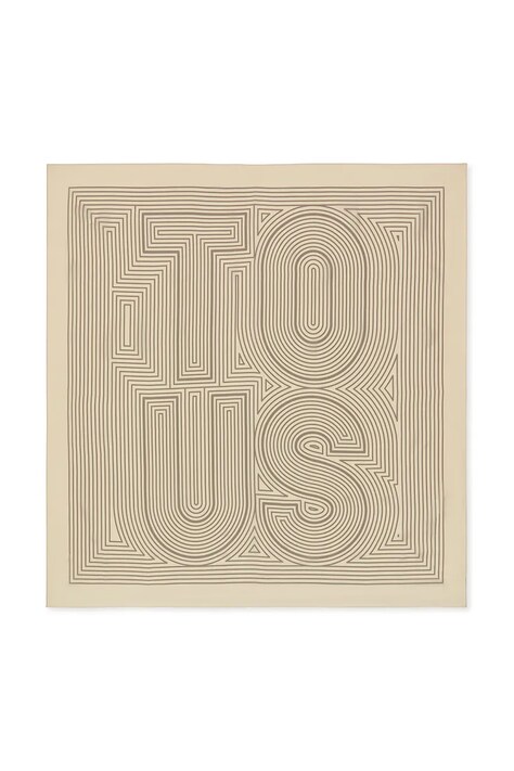 Шелковый платок Tous TEXTIL женский цвет бежевый узор 2002200801