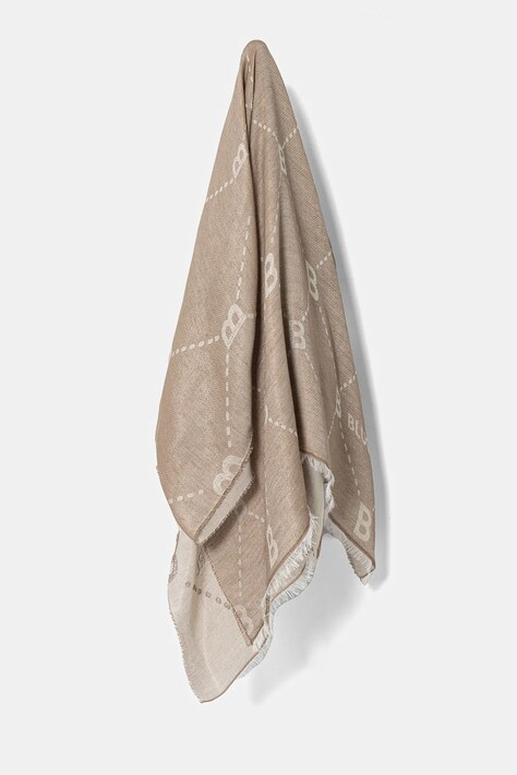 Шарф Blugirl Blumarine женский цвет бежевый узорный PA5005.T0300