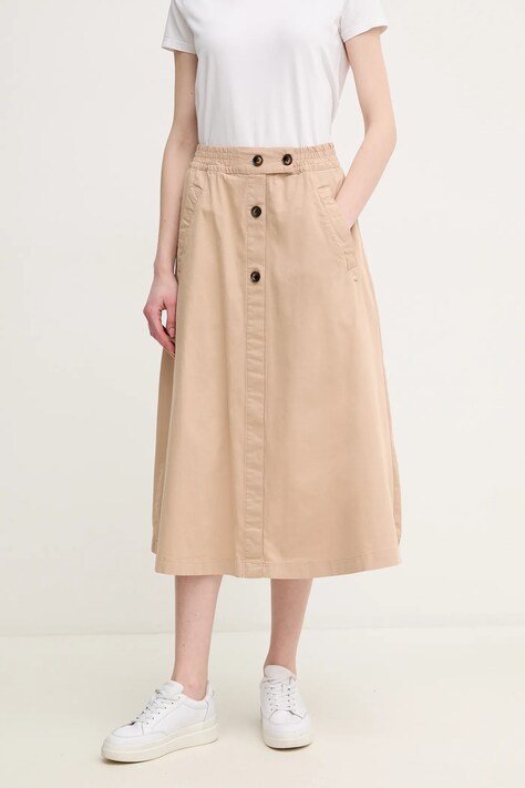 Φούστα Mos Mosh χρώμα: μπεζ, 170190