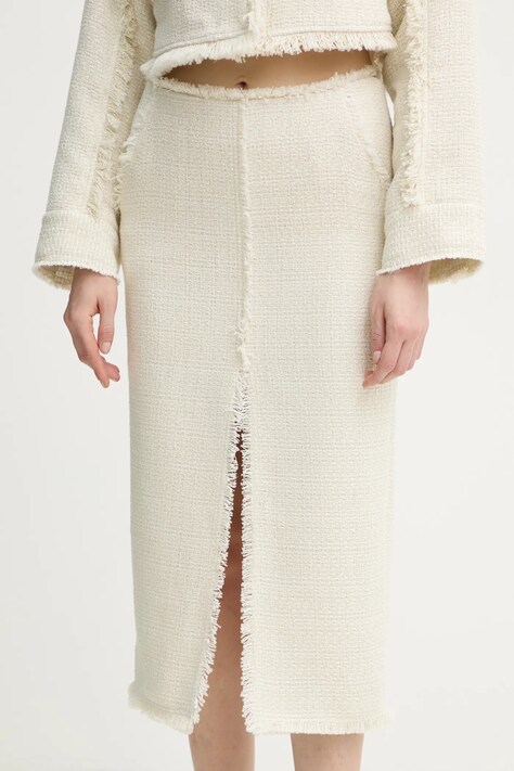 Day Birger et Mikkelsen fusta Mantel culoarea bej, midi, drept, DAY65243724