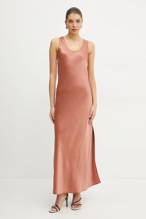 Silvian Heach rochie CORNAVA culoarea portocaliu, maxi, mulată, GPP25361VE