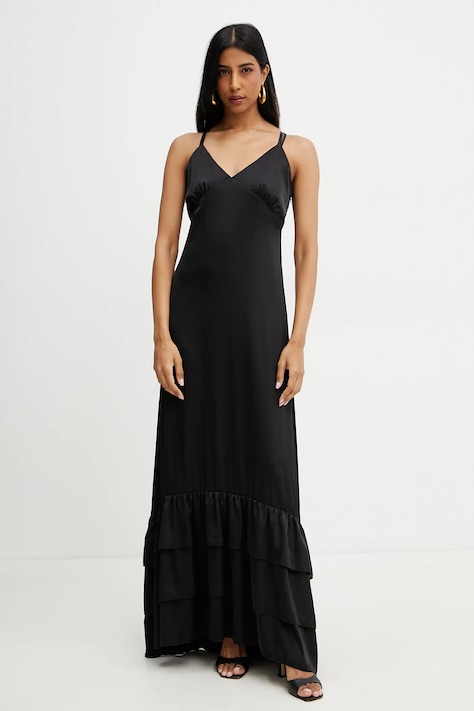 Silvian Heach rochie RASPOL culoarea negru, maxi, dreaptă, GPP25452VE