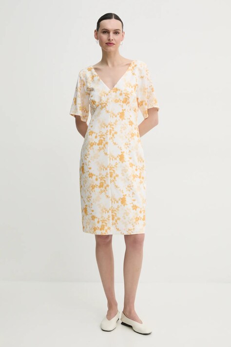 2NDDAY rochie Audette culoarea bej, mini, evazată, 2252127286