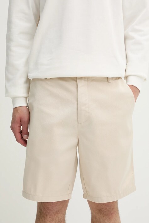 Solid pantaloni scurți ALANN culoarea bej, 21107653 130401