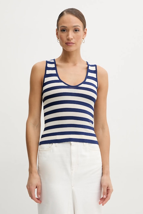 Silvian Heach camicetta MANZENI donna colore blu navy GPP25011TO
