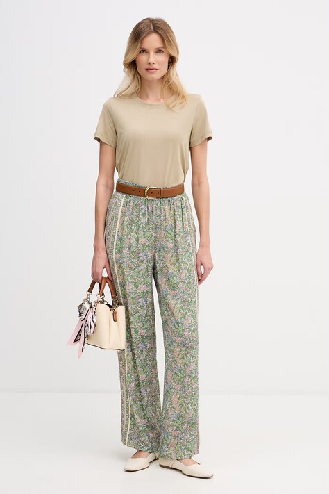 Mos Mosh t-shirt damski kolor beżowy 168520