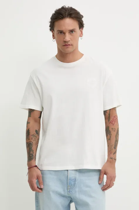 Solid t-shirt in cotone ORRICK uomo colore bianco 21108512.114201