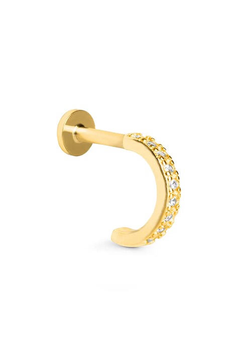 ANIA KRUK piercing női aranyozott ezüst köbös cirkónium ROCK IT SRUKC3692Z