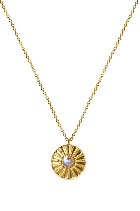 ANIA KRUK колие с висулка дамско от позлатено сребро циркон VINTAGE SMINC0409Z