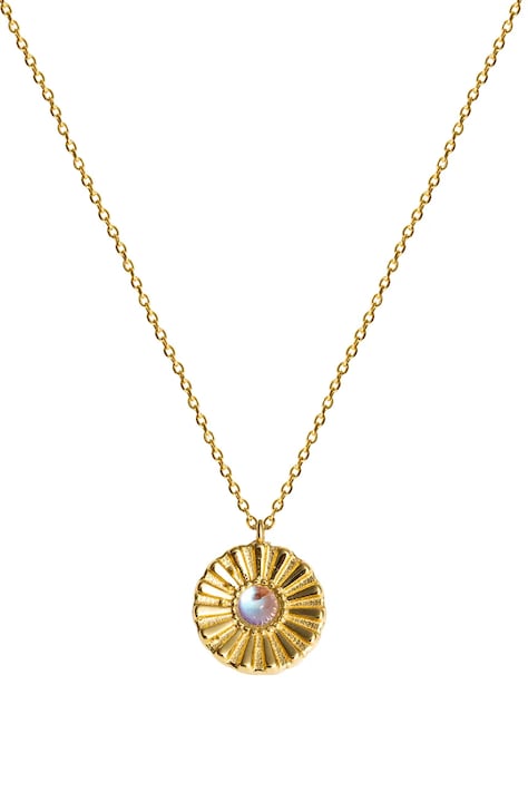 ANIA KRUK колие с висулка дамско от позлатено сребро циркон VINTAGE SMINC0409Z