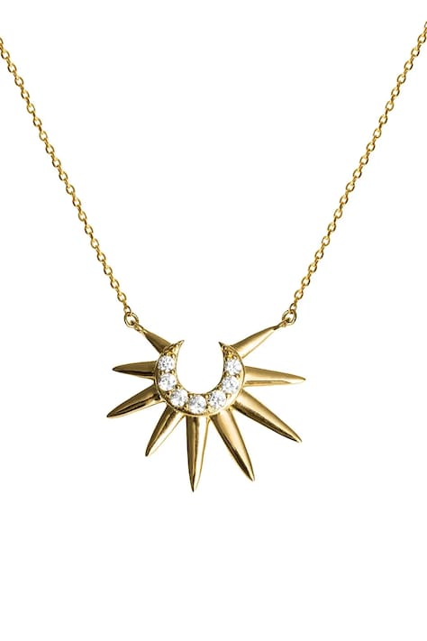 ANIA KRUK collana con ciondolo da donna argento placato oro zirconia SKY SJDNC0352Z