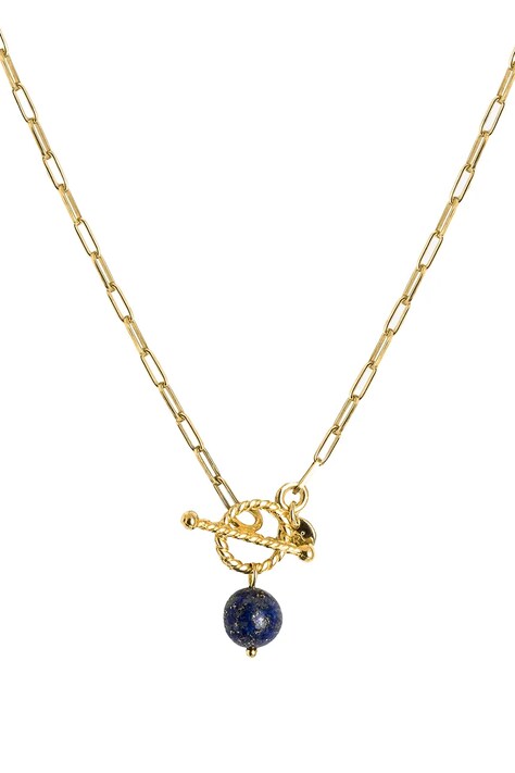 ANIA KRUK naszyjnik z zawieszką damski z pozłacanego srebra z lapis lazuli SUMMER SAKNN3204Z
