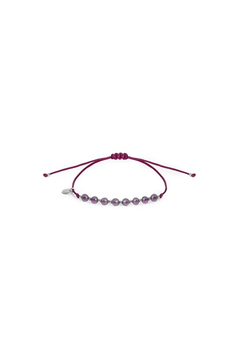 ANIA KRUK bransoletka damska ze srebra pozłacanego z ametystem SUMMER SAKAU0599