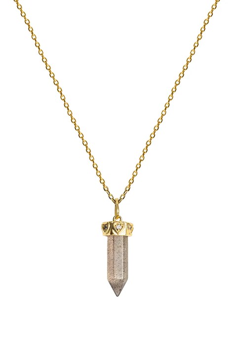 ANIA KRUK колие с висулка дамско от позлатен модел циркон DUO MMRNN2139Z