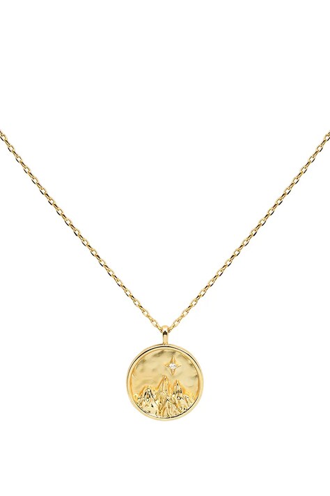 ANIA KRUK колие с висулка дамско месингово с циркон BELIEVE MMRNC1802Z