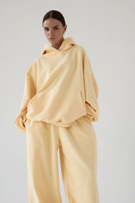 Muuv. bluza damska z bawełną LE PUMP żółta