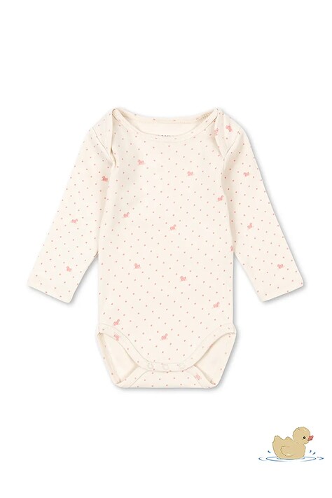 Fanga Fontana body niemowlęce bawełniane BELLO DUE LS BODY OCS różowe FA100082